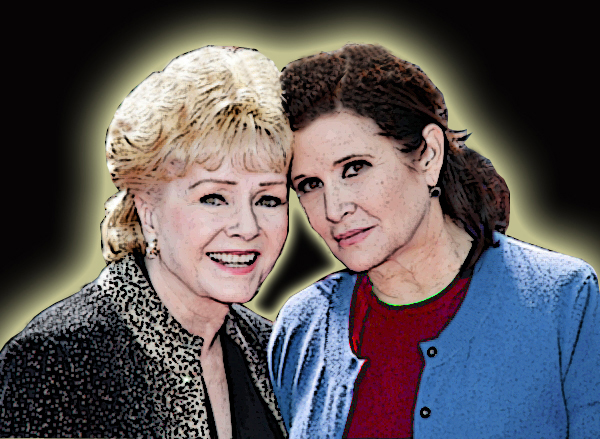 Debbie Reynolds and Carrie Fisher