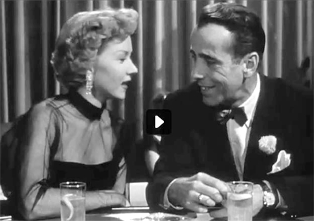 Gloria Graham and Bogart in nightclub
