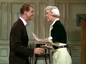 Doris Day and Gene Nelson practice